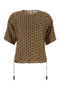 Max Mara Silk Chevron-Jacquard Jacket — Beige