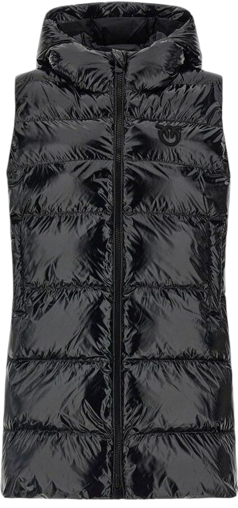 Pinko Quilted Polyamide Vest — Black