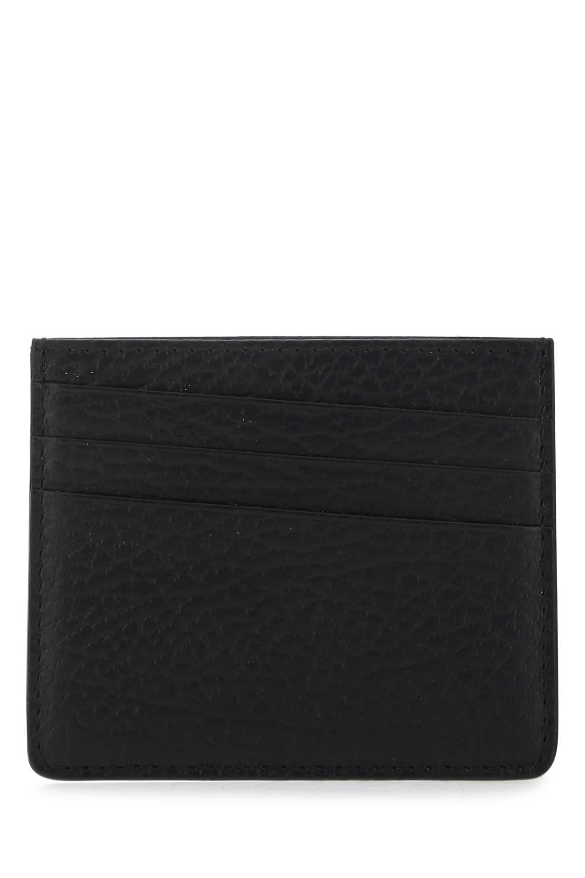Maison Margiela Leather Card Holder Card Case — Black
