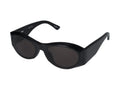 Balenciaga BB0396SK Acetate Oval Sunglasses — Black