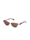 Gafas de sol metálicas de ojo de gato Ana Hickmann AH3347 — Oro rosa