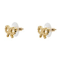 Self-Portrait Micro Bow Earrings — Gold