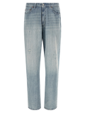 MM6 Maison Margiela Jeans rectos de algodón — Azul
