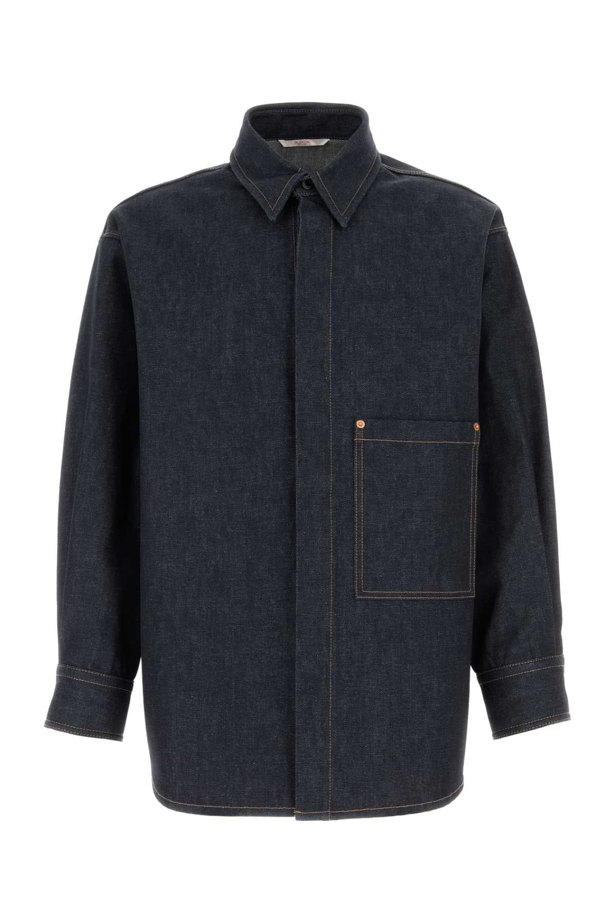 Valentino Garavani Denim Shirt — Navy