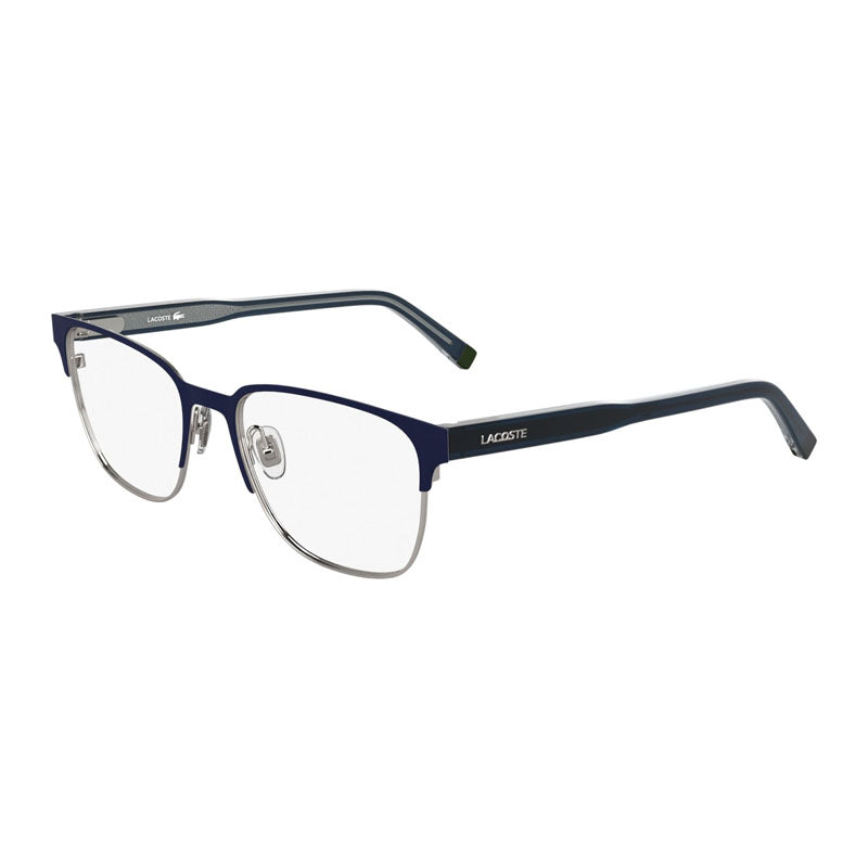 Lacoste L2304424 Metal and Acetate Eyeglasses — Navy