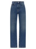 Marni Cotton Straight-Leg Jeans — Blue