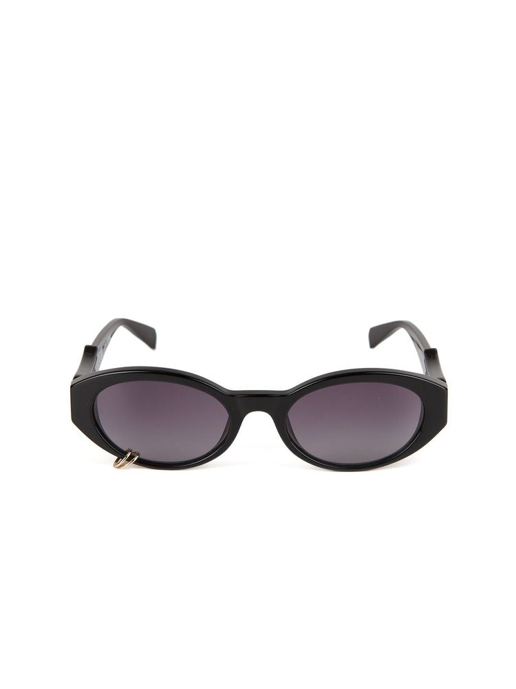 Zadig & Voltaire SZV502V Gafas de Sol Ovaladas de Acetato — Negras