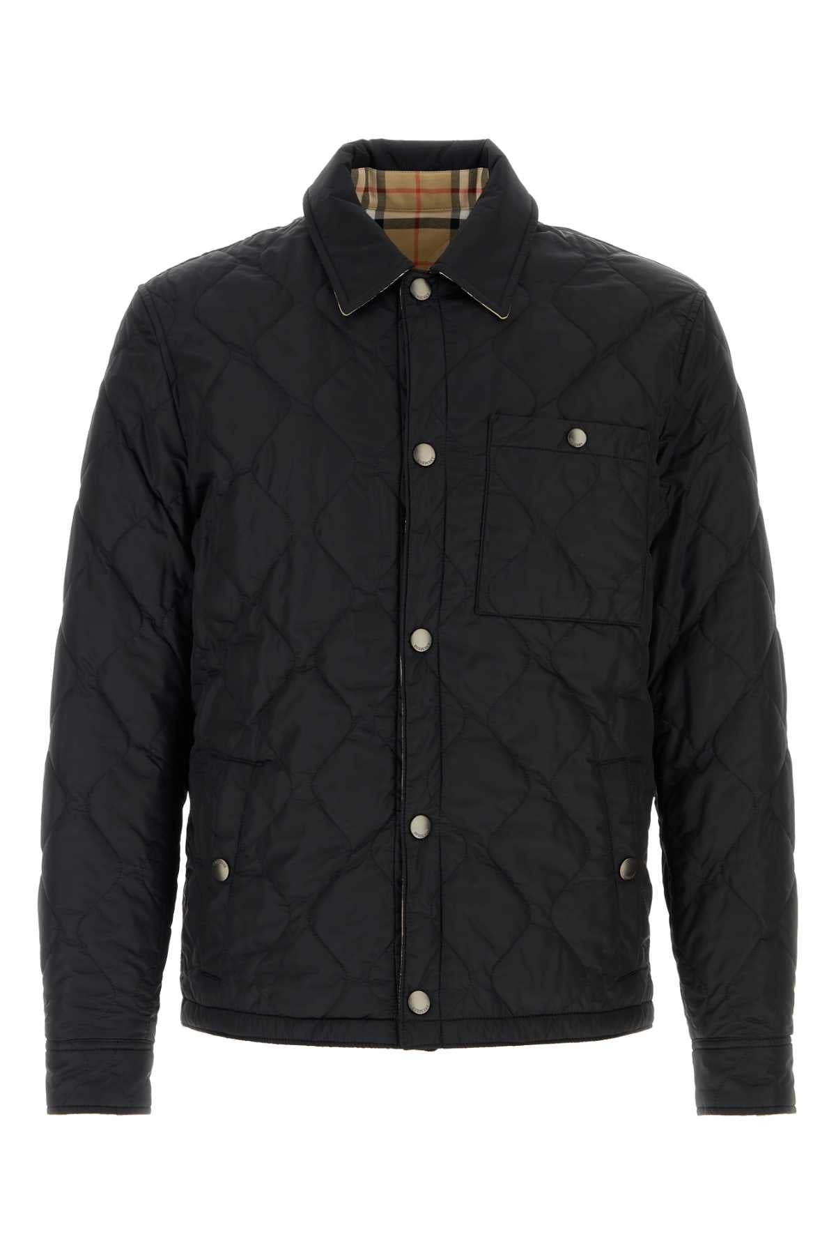 Burberry Quilted Nylon Reversible Jacket — Black