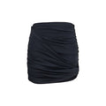 Magda Butrym Draped Polyamide Mini Skirt — Black