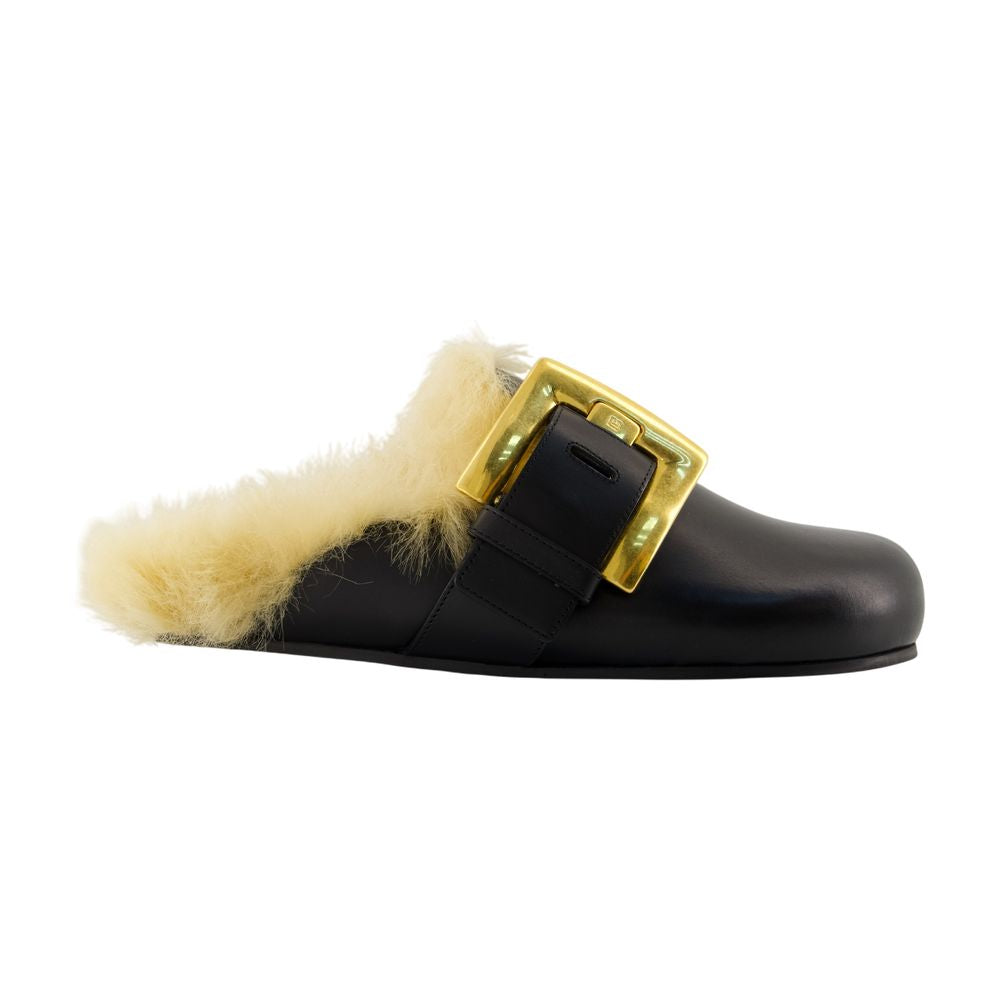 Balmain Anthem Slipper — Black