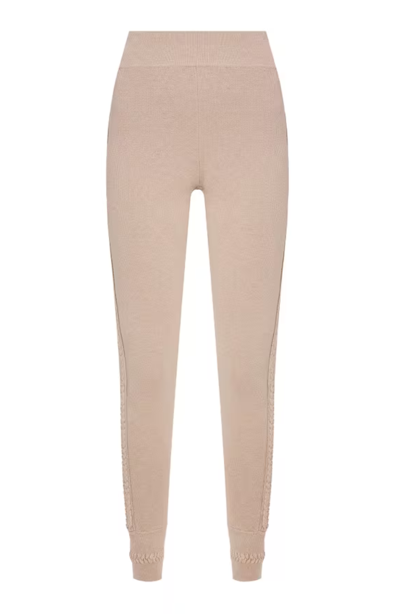 La Perla Wool-Cashmere Leggings — Beige