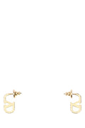 Valentino Garavani Logo-Embellished Earrings — Gold