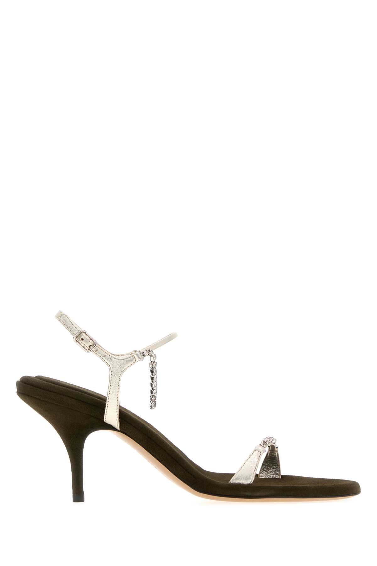 Chloé Leather T-Strap Sandal — Black