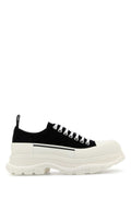 Alexander McQueen Chunky-Sole Canvas Sneaker — Black