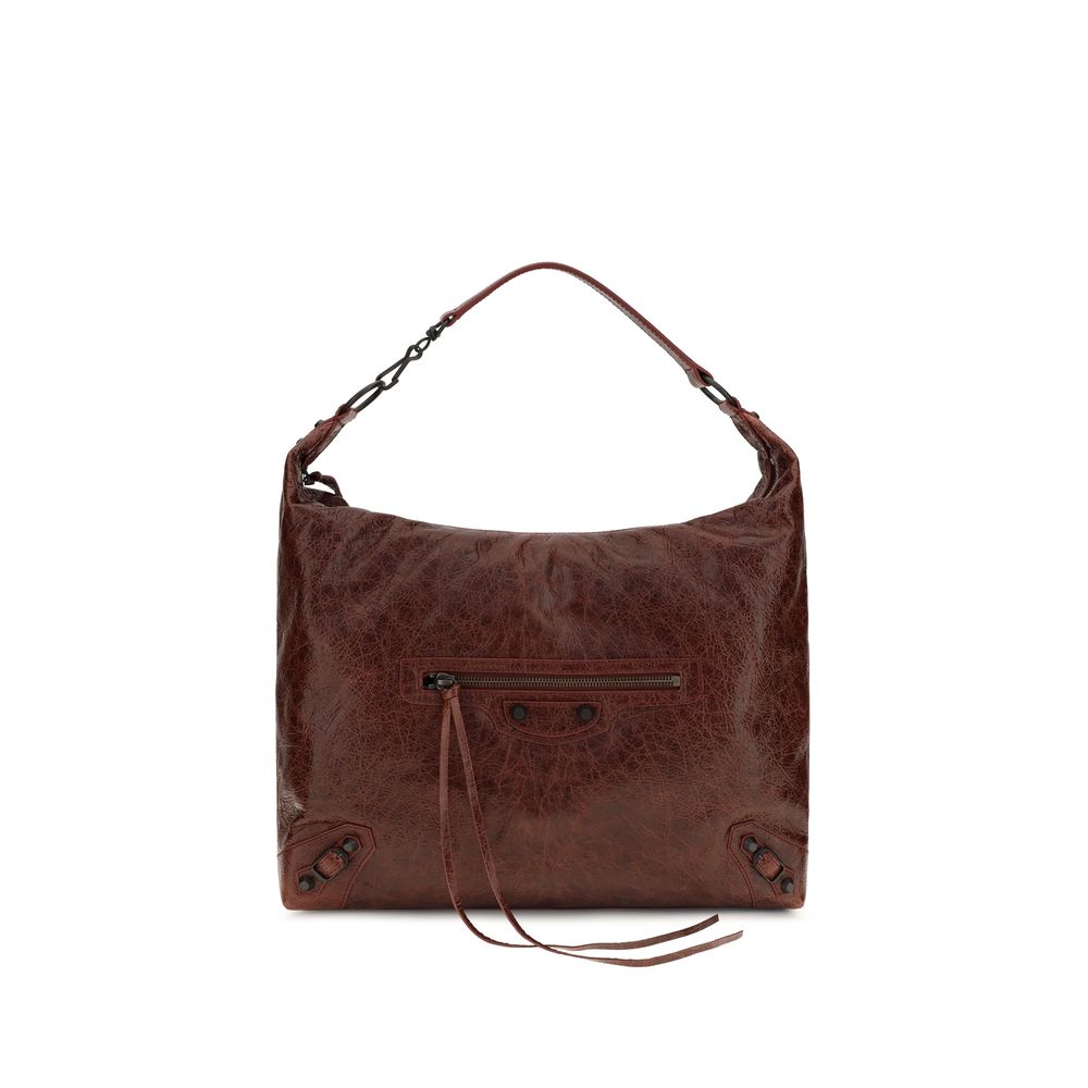 Balenciaga Le City Shoulder Bag — Brown