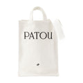 Patou Logo-Printed Cotton Tote Bag — White