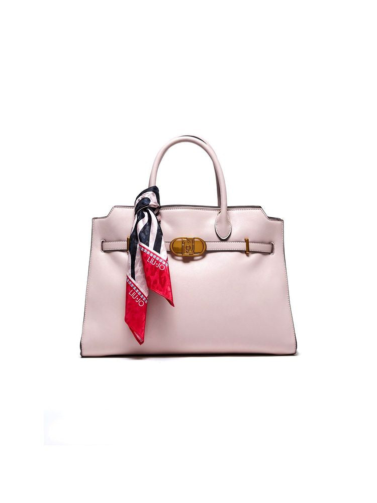 Liu Jo Structured Polyurethane Shoulder Bag — Pink