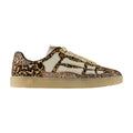 Amiri Leopard Patterned Leather Sneaker — Brown