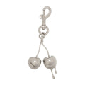 Rabanne Metal Charm Key Case — Silver