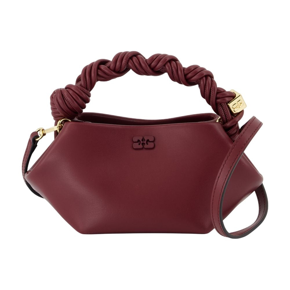 Ganni Bou Mini Crossbody Bag — Burgundy