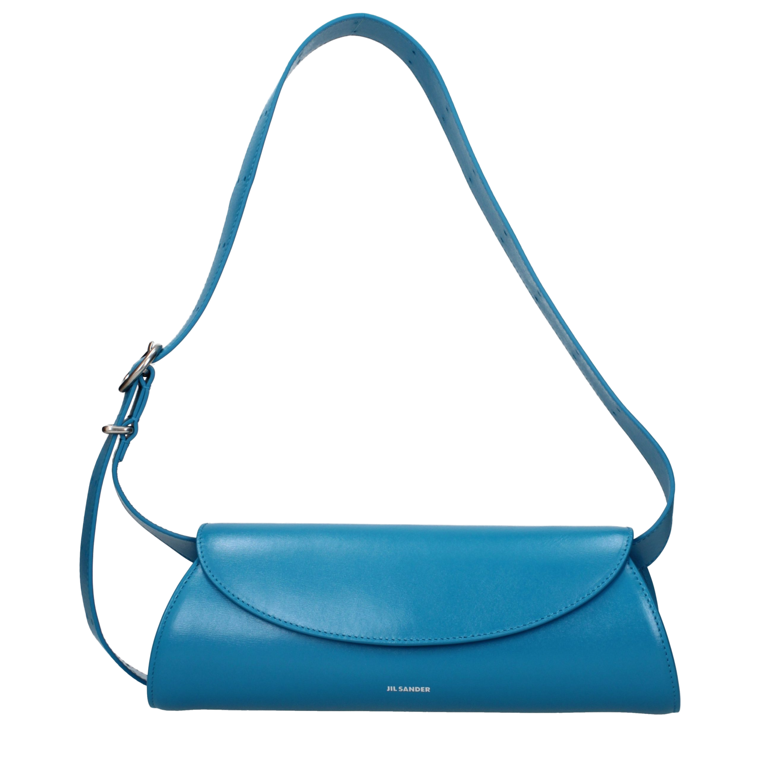 Jil Sander Leather Crossbody Bag — Blue