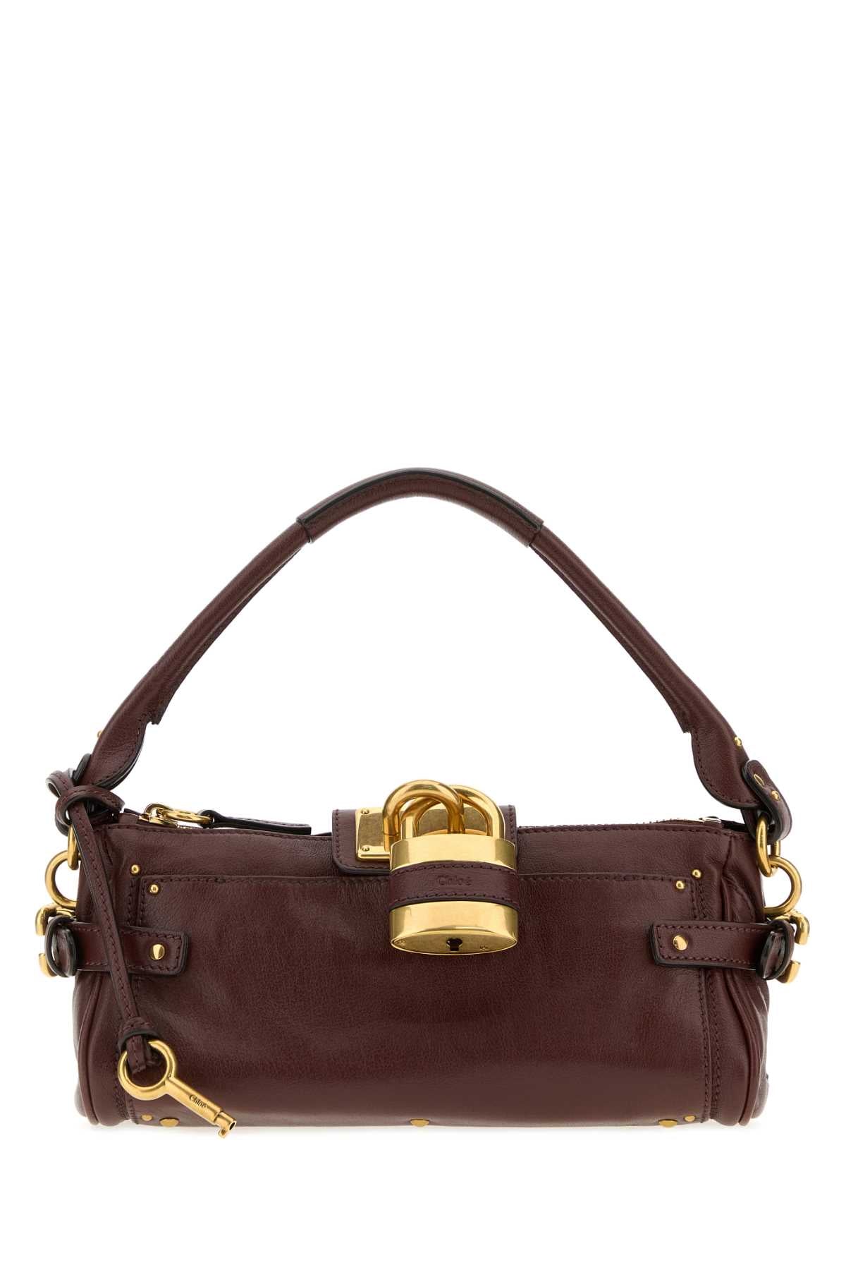 Chloé Leather Shoulder Shoulder Bag — Brown