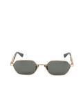 Hickmann HI3255 Metal Geometric Frame Sunglasses — Gold