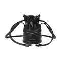 Alexander McQueen Curve Crossbody Bag — Black