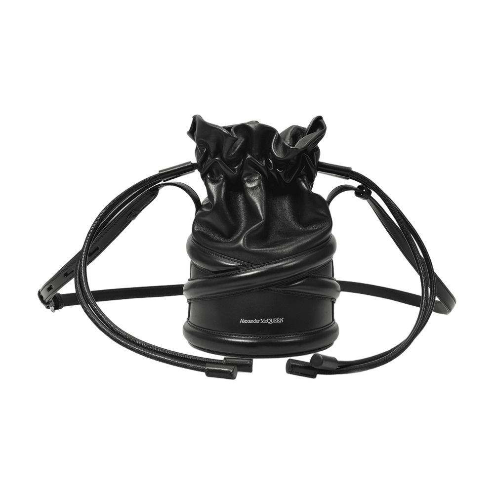 Alexander McQueen Curve Crossbody Bag — Black