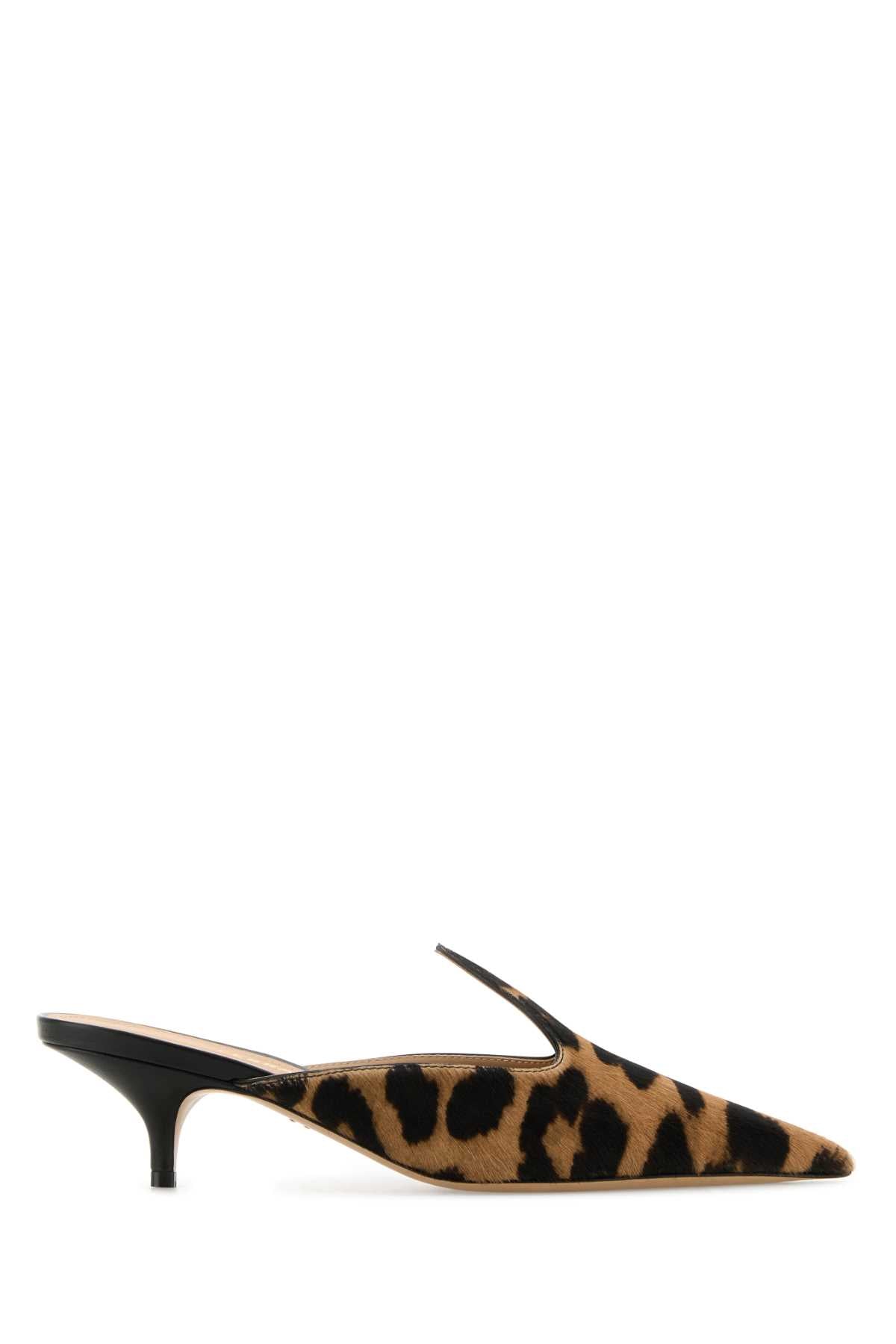 Ferragamo Dorye Mule Heel — Brown