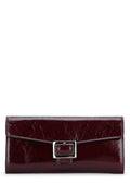 Clutch Roger Vivier de piel charol — Burdeos