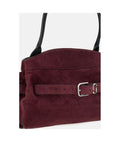 Marc Jacobs Suede Cow Leather Satchel Bag — Purple