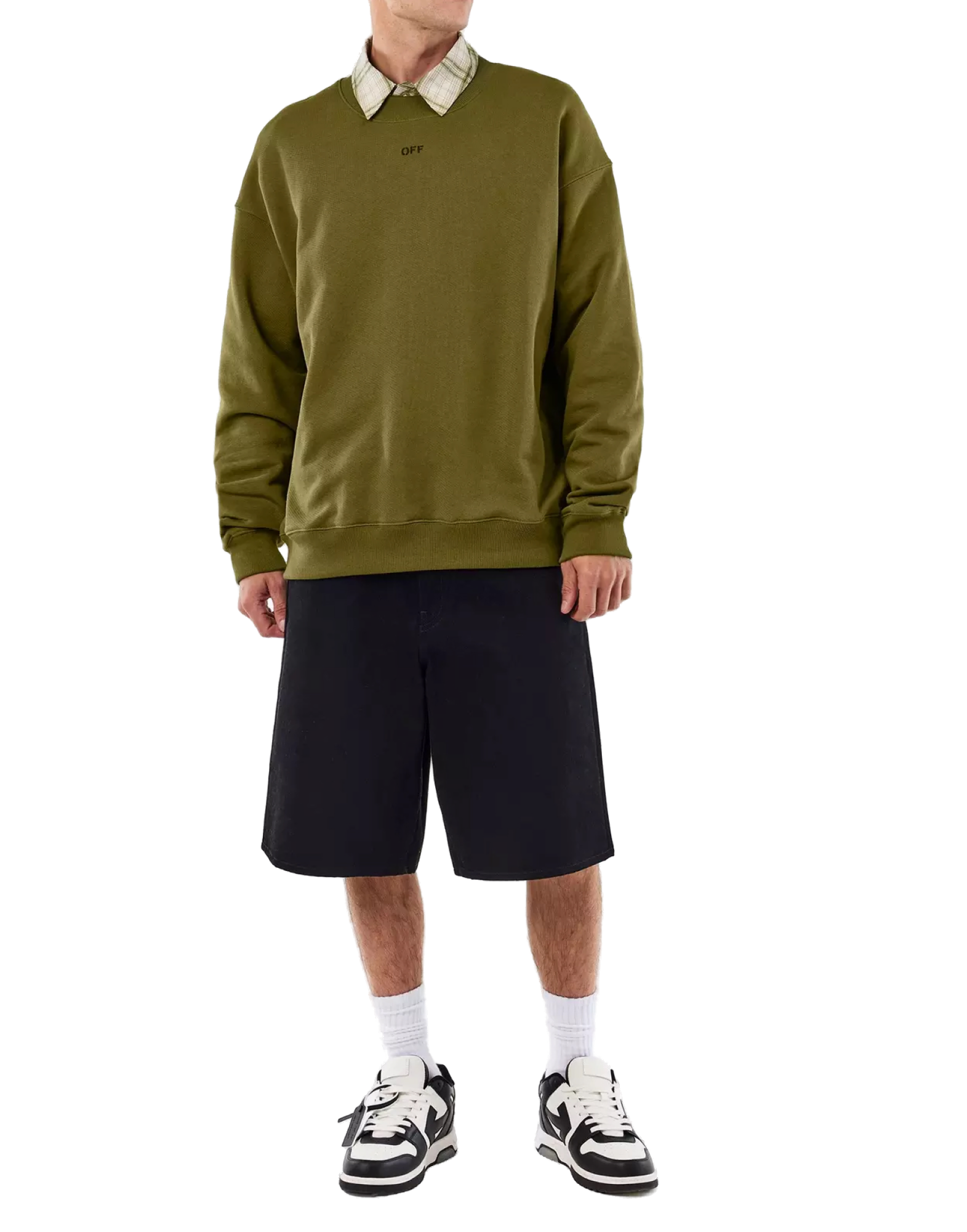 Off-White Logo-Print Sweatshirt — Green