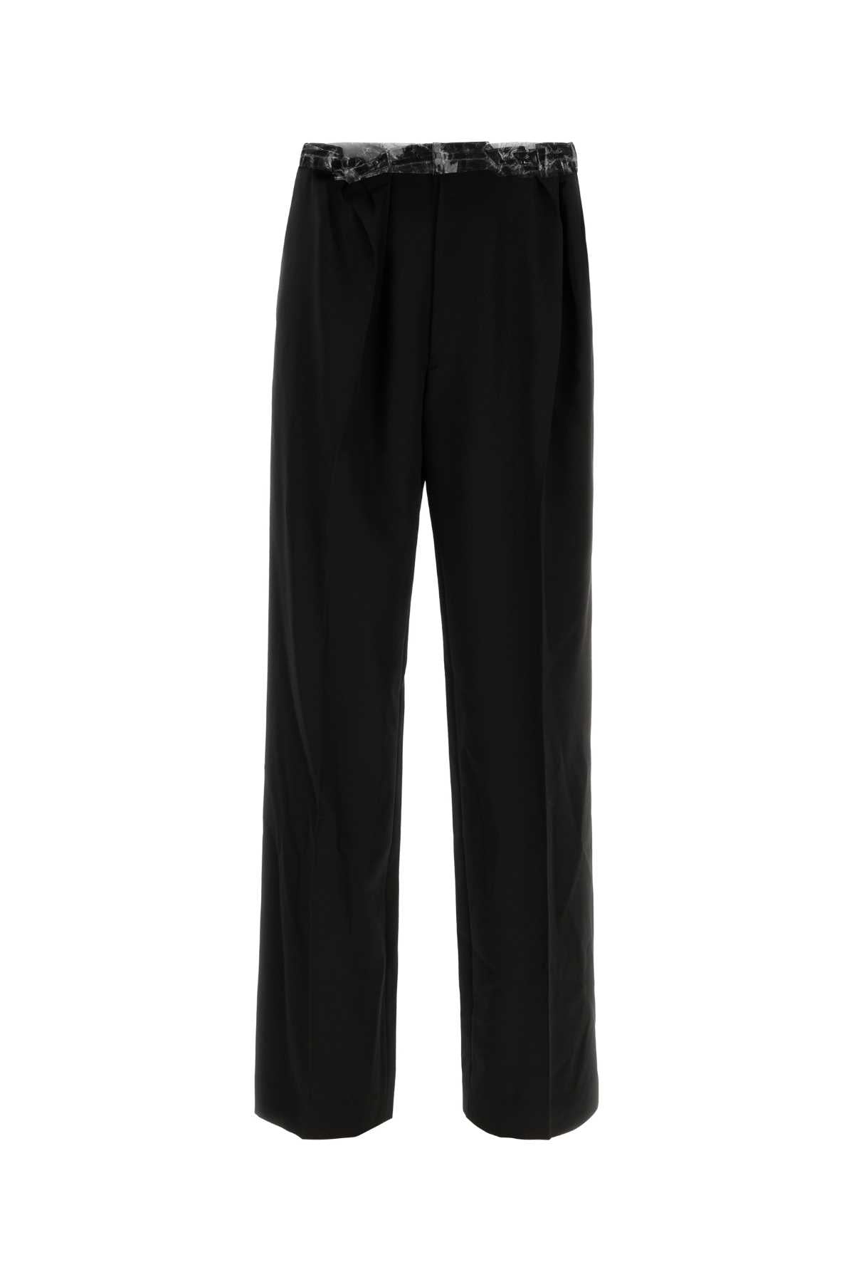 Maison Margiela Virgin Wool Trousers — Black