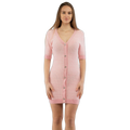 Moschino Ribbed Knit Viscose Cardigan — Pink