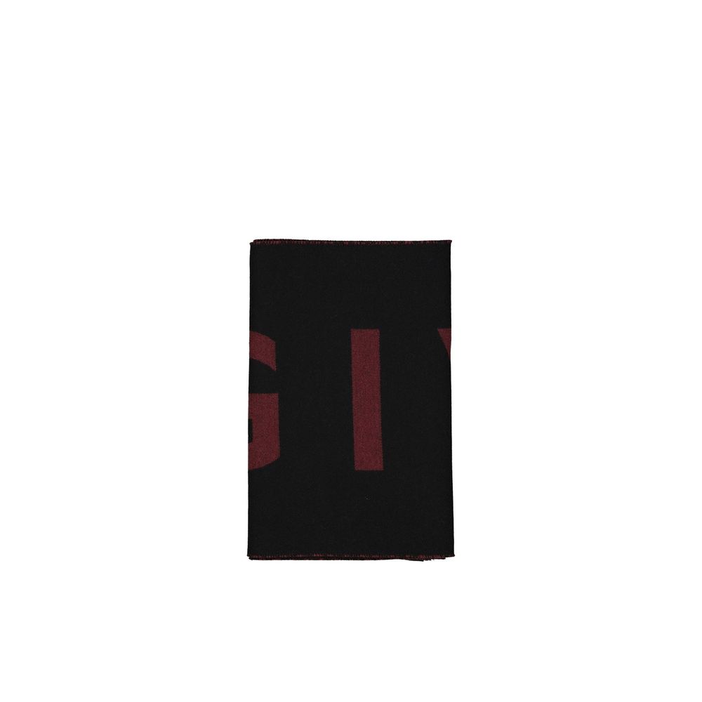 Givenchy Virgin Wool Logo Scarf — Black