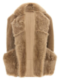 Blancha Toscana Shearling Vest — Beige