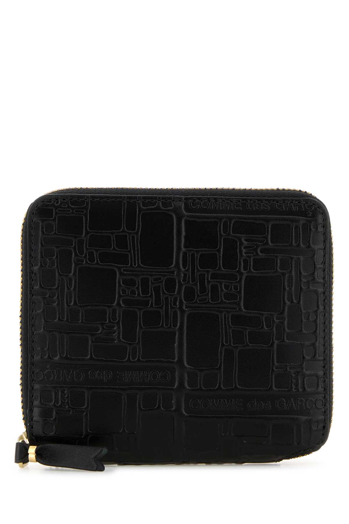 Comme des Garçons Logotype Wallet — Black