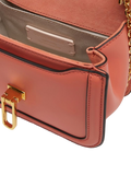 Coccinelle Smooth Cowhide Crossbody Bag — Orange