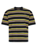 Marni Multicolor Striped Cotton T-Shirt — Black