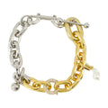 Rabanne Chain-Link with Crystal Pendant Necklace — Multicolor