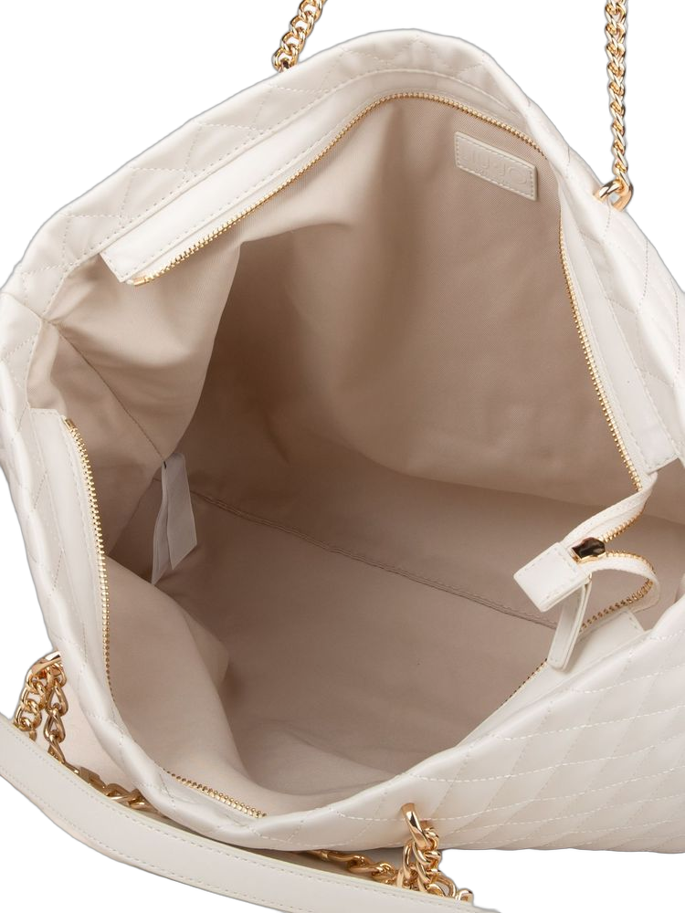 Liu Jo Quilted Polyurethane Tote Bag — White
