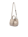 Guess Polyurethane Satchel Bag — Beige