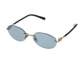 Tiffany 0TF3104D Rimless Metal Sunglasses — Light Blue