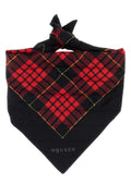 Alexander McQueen Tartan Silk Scarf — Black