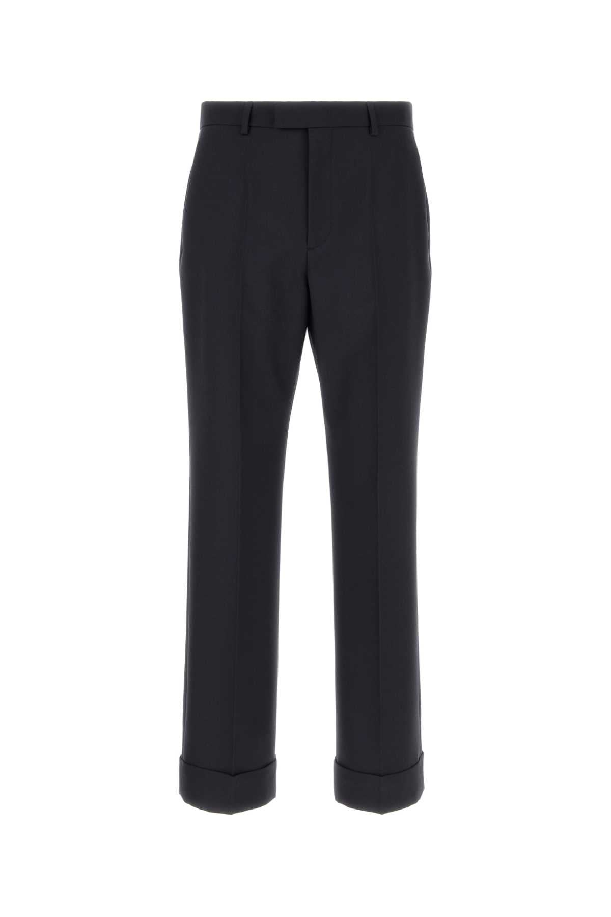 Valentino Garavani Virgin Wool Trousers — Navy