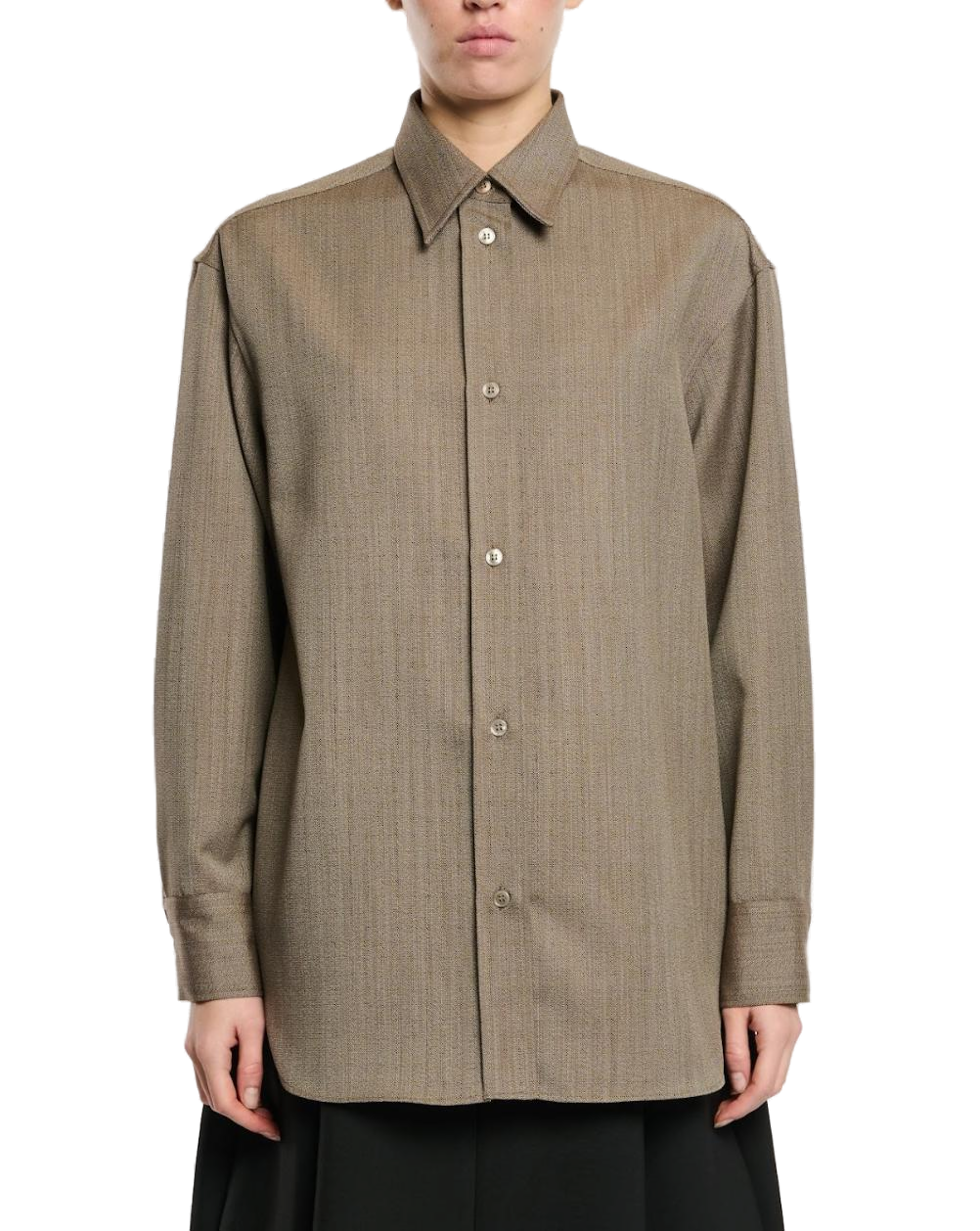 Studio Nicholson Oversized Shirt — Beige