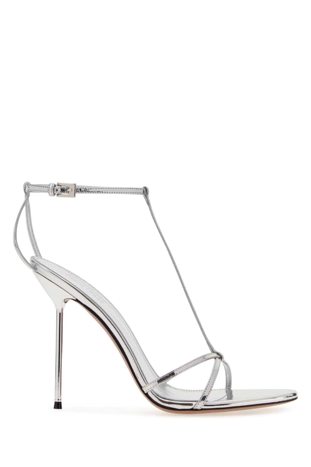 Paris Texas Sandal T-Strap Sandal — Silver