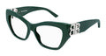 Balenciaga BB0312O Cat-Eye Acetate Eyeglasses — Green