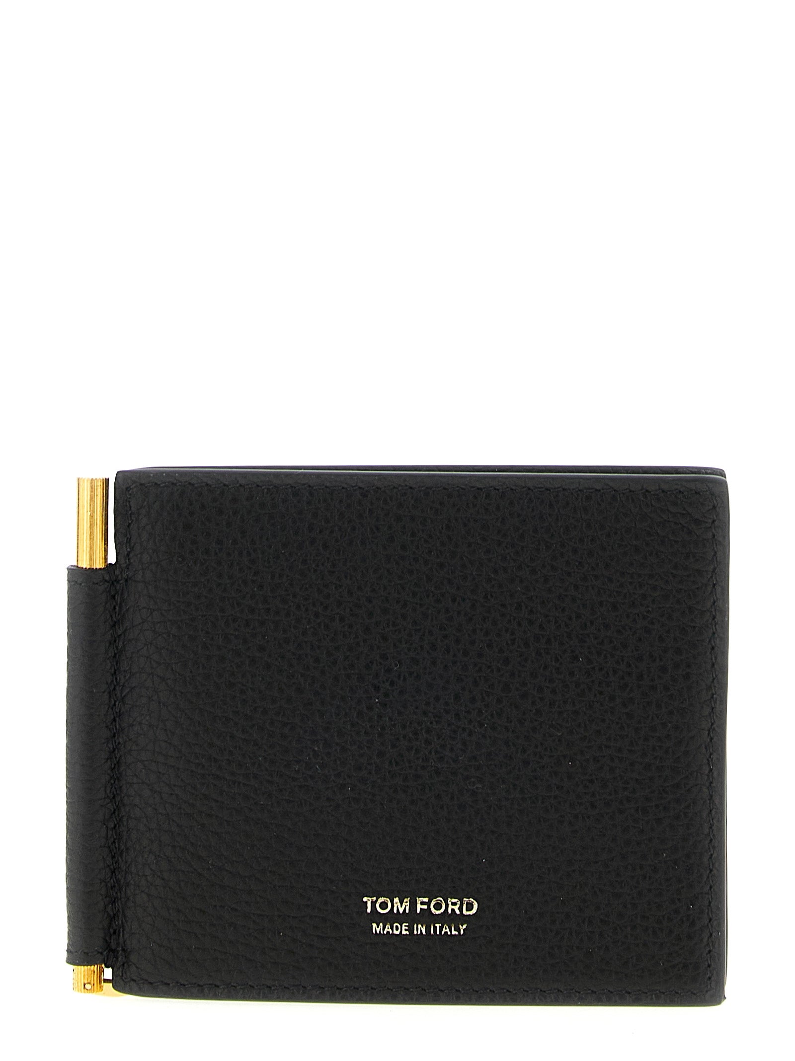 Tom Ford Hammered Calfskin Cardholder — Black